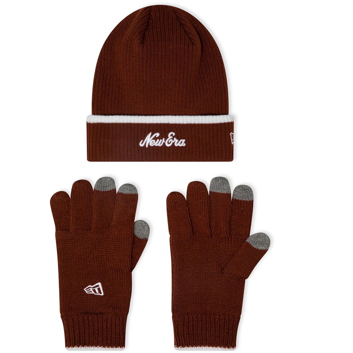 Image of Мъжки Комплект Шапка и Ръкавици NEW ERA SET SCRIPT BEANIE GLOVES NEWERA WBAWHI - Ballistic-sport